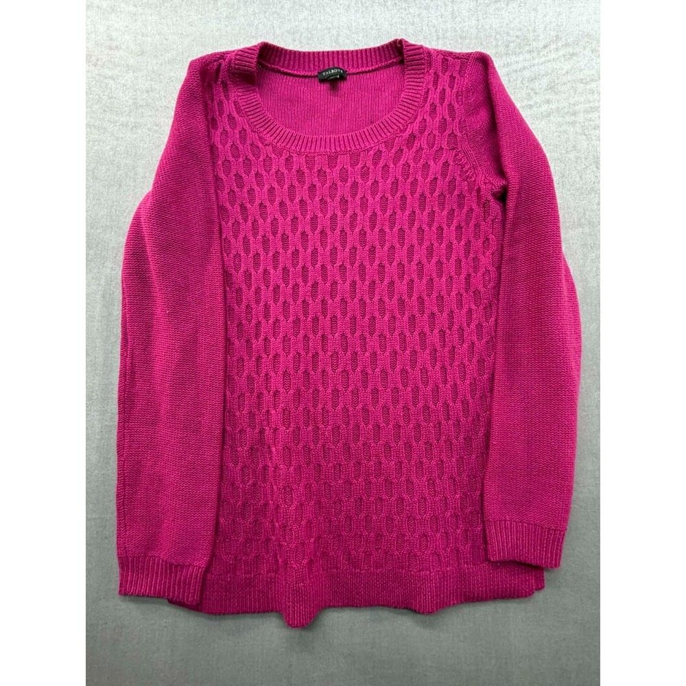 Talbots Women Knit Sweater Pink Size XS Pullover